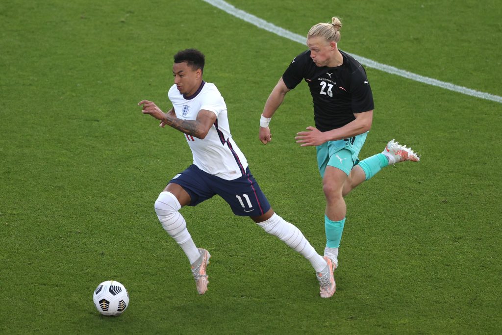 Джесси Лингард в матче Англии против Австрии
